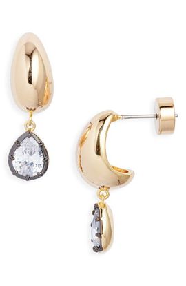 Nordstrom Nordstrom Georgian Cubic Zirconia Curved Hoop Earrings