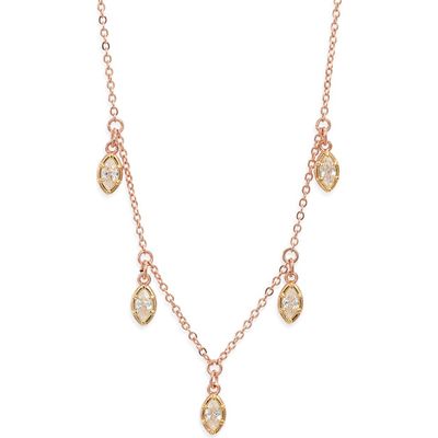 Nordstrom Nordstrom Georgian Cubic Zirconia Drops Frontal Necklace