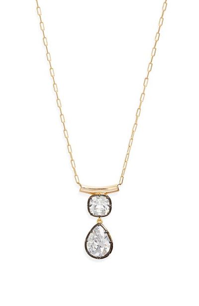 Nordstrom Nordstrom Georgian Cubic Zirconia Pendant Necklace