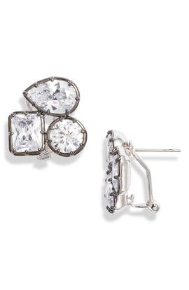 Nordstrom Nordstrom Georgian Multistone Cubic Zirconia Lever Back Earrings