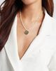 Nordstrom Nordstrom Hammered Coin Pendant Beaded Necklace - 2