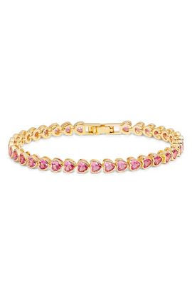Nordstrom Nordstrom Heart Cubic Zirconia Tennis Bracelet