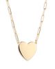 Nordstrom Nordstrom Heart Pendant Paper Clip Chain Necklace - 1