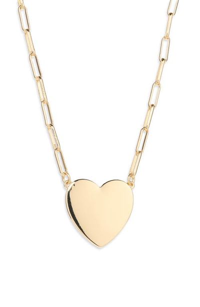 Nordstrom Nordstrom Heart Pendant Paper Clip Chain Necklace