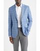 Nordstrom Nordstrom Henrik Trim Fit Light Blue Plaid Wool Sport Coat - 1