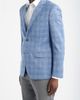 Nordstrom Nordstrom Henrik Trim Fit Light Blue Plaid Wool Sport Coat - 3