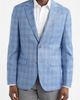 Nordstrom Nordstrom Henrik Trim Fit Light Blue Plaid Wool Sport Coat - 4