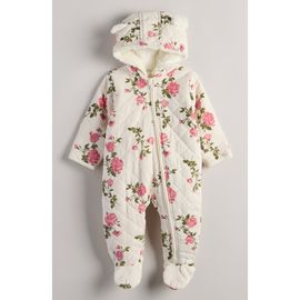 Nordstrom Nordstrom Hooded Quilted Fleece Lined Bunting