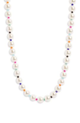 Nordstrom Nordstrom Imitation Pearl & Glass Bead Necklace