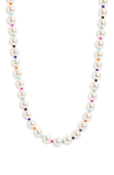Nordstrom Nordstrom Imitation Pearl & Glass Bead Necklace
