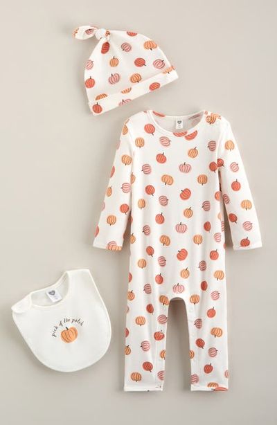 Nordstrom Nordstrom Kids' 3-Piece Footie, Hat & Bib Set