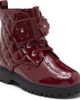 Nordstrom Nordstrom Kids' Brynn Flower Faux Leather Combat Boot - 1