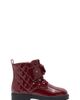 Nordstrom Nordstrom Kids' Brynn Flower Faux Leather Combat Boot - 3