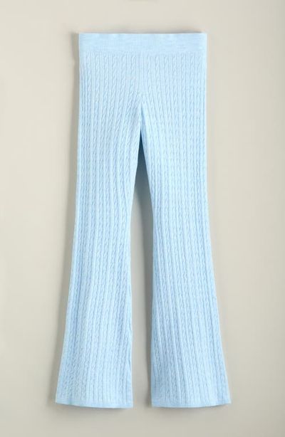 Nordstrom Nordstrom Kids' Cable Knit Flare Leg Pants