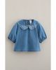 Nordstrom Nordstrom Kids' Scallop Collar Cotton Chambray Top - 1
