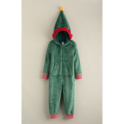 Nordstrom Nordstrom Kids' Shark Hooded Fleece Sleeper Romper