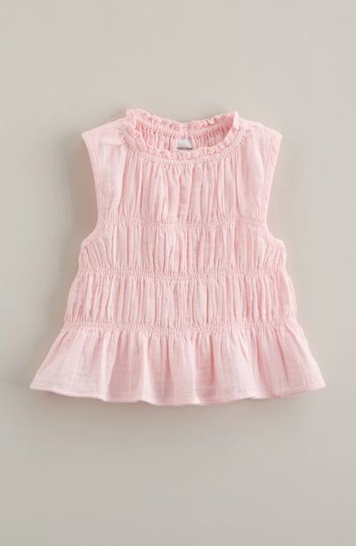 Nordstrom Nordstrom Kids' Smocked Sleeveless Cotton Top