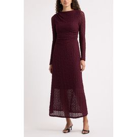Nordstrom Nordstrom Lace Long Sleeve Midi Dress