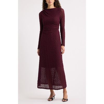 Nordstrom Nordstrom Lace Long Sleeve Midi Dress