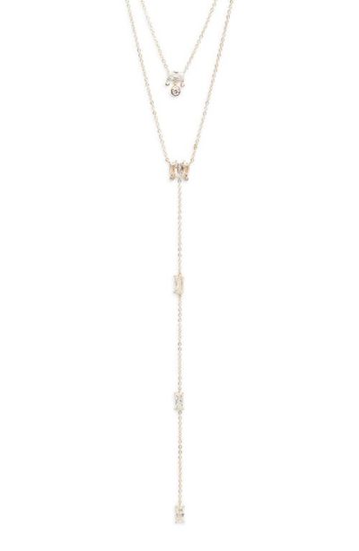 Nordstrom Nordstrom Layered Cubic Zircoina Y-Necklace