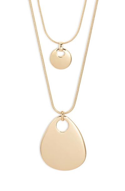 Nordstrom Nordstrom Layered Flat Pendant Necklace