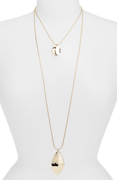 Nordstrom Nordstrom Layered Organic Teardrop Necklace