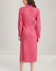 Nordstrom Nordstrom Long Sleeve Stretch Linen Blend Faux Wrap Shirtdress - 2
