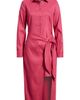 Nordstrom Nordstrom Long Sleeve Stretch Linen Blend Faux Wrap Shirtdress - 5