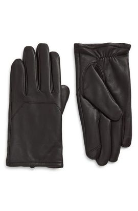 Nordstrom Nordstrom Men's Faux Fur Lined Leather Gloves