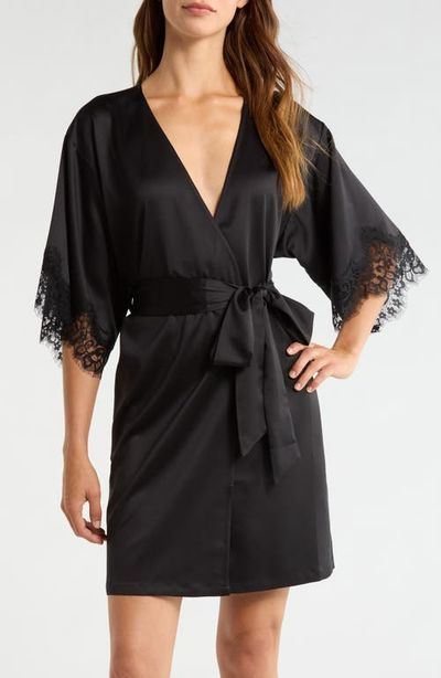 Nordstrom Nordstrom Midnight Satin Wrap
