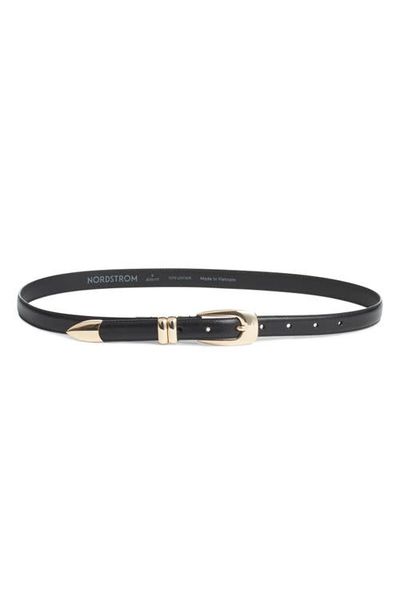 Nordstrom Nordstrom Mina Skinny Leather Belt
