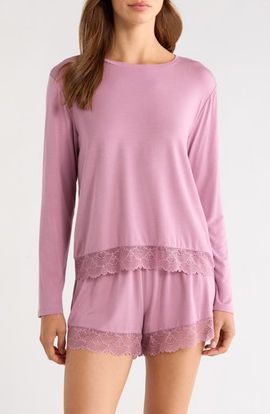 Nordstrom Nordstrom Moonlight Eco Lace Short Pajamas