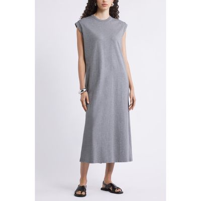 Nordstrom Nordstrom Muscle Sleeve Pima Cotton Jersey Maxi Dress