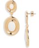 Nordstrom Nordstrom Oval Frame Shell Drop Earrings - 1