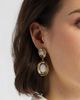 Nordstrom Nordstrom Oval Frame Shell Drop Earrings - 3