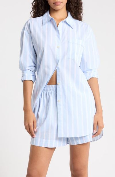 Nordstrom Nordstrom Oversize Stripe Cotton Short Pajamas