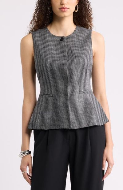 Nordstrom Nordstrom Patterned Peplum Vest