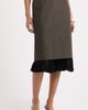Nordstrom Nordstrom Patterned Pleat Trim Midi Skirt - 1
