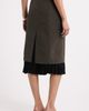Nordstrom Nordstrom Patterned Pleat Trim Midi Skirt - 3