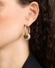 Nordstrom Nordstrom Pavé Crystal Rondelle Faux Pearl Hoop Earrings - 3