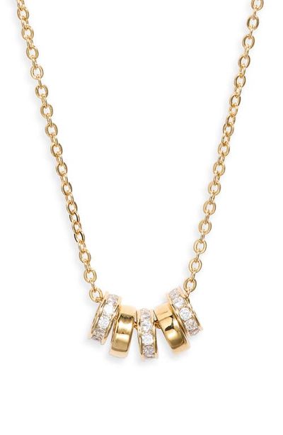 Nordstrom Nordstrom Pavé Cubic Zirconia Rondelle Necklace
