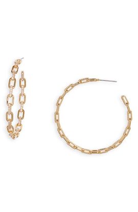 Nordstrom Nordstrom Pavé Link Hoop Earrings