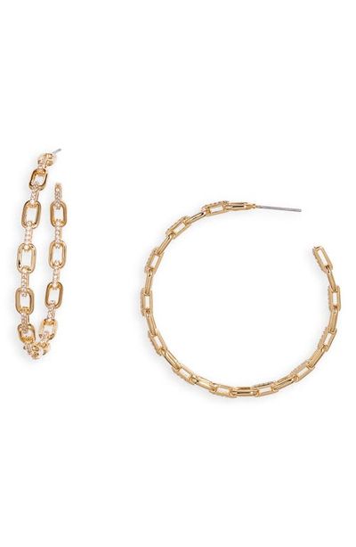 Nordstrom Nordstrom Pavé Link Hoop Earrings