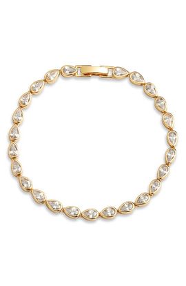 Nordstrom Nordstrom Pear Cubic Zirconia Bezel Tennis Bracelet