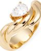 Nordstrom Nordstrom Pear Cubic Zirconia Curved Ring - 1