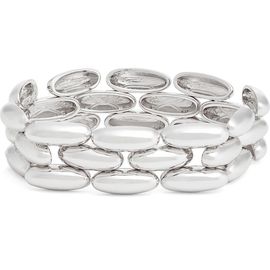 Nordstrom Nordstrom Pebble Link Wide Stretch Bracelet