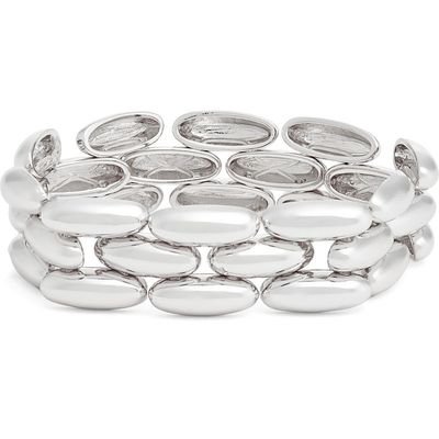 Nordstrom Nordstrom Pebble Link Wide Stretch Bracelet