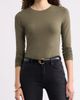 Nordstrom Nordstrom Pima Cotton & Tencel Modal Long Sleeve T-Shirt - 1