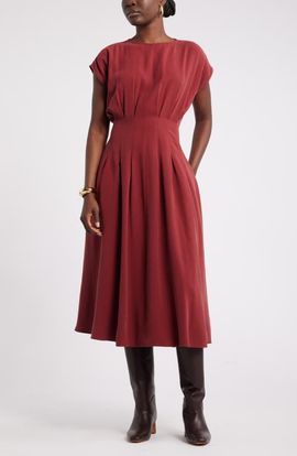 Nordstrom Nordstrom Pleated A-Line Dress