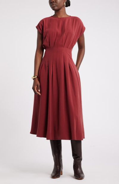Nordstrom Nordstrom Pleated A-Line Dress